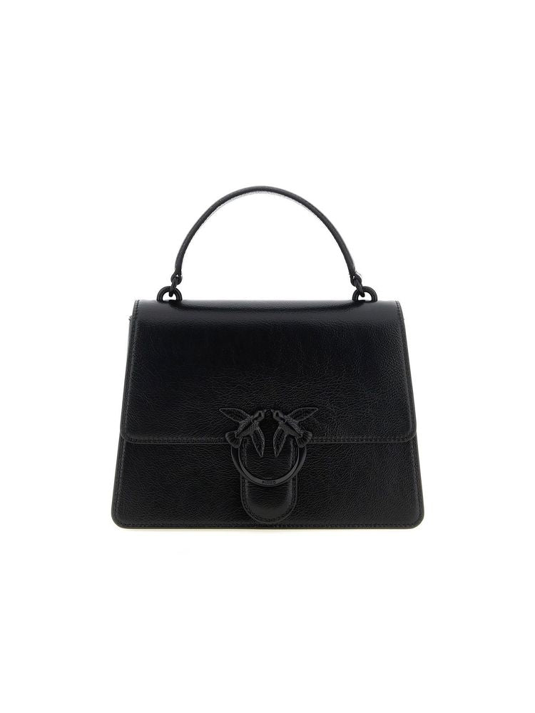 Pinko 100% Lamb Leather top handle bag in black