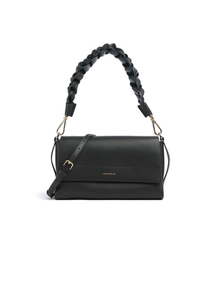 Coccinelle 100% Cowhide shoulder bag in black