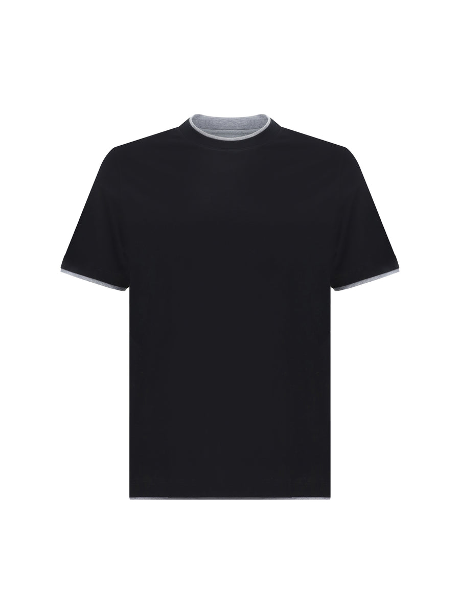 Brunello Cucinelli 100% Cotton t-shirt in black