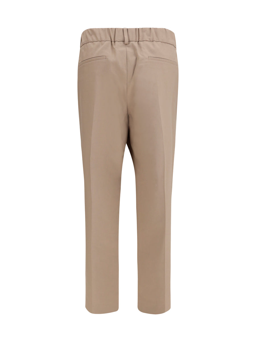Cotton Trousers Bleeker Beige