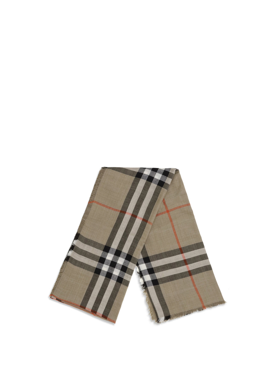 Scarf Reversible Wool & Silk Sand-Vole Brown Sand/vole