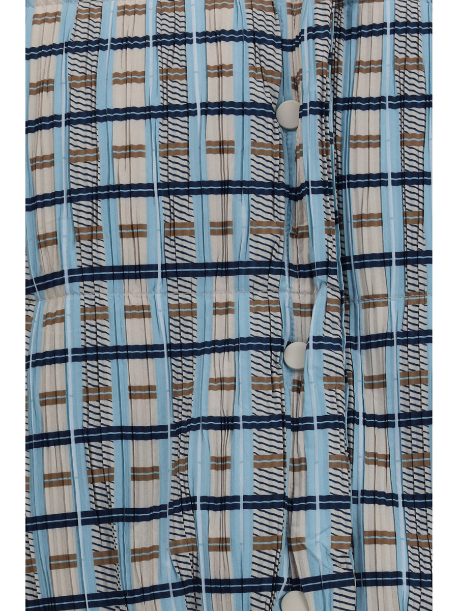 Jacket Short Padded High-Neck Blue Inner Duck Down