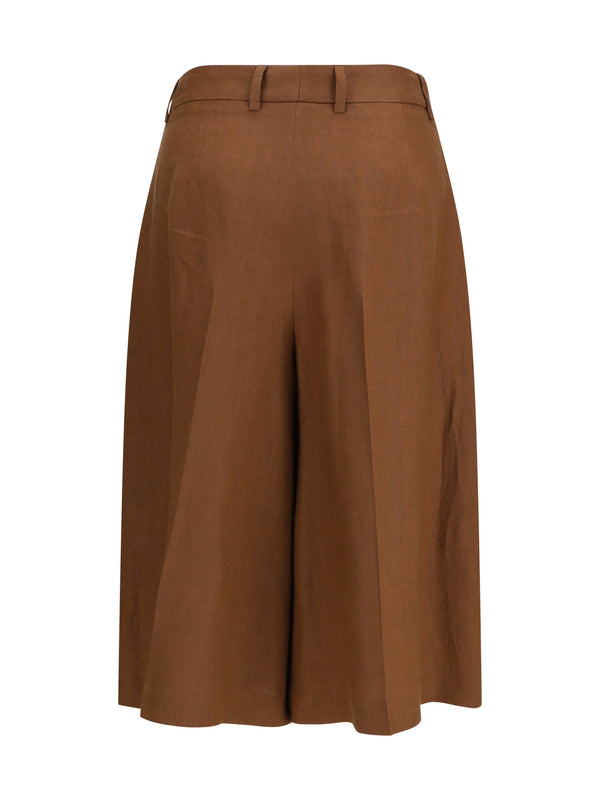Bermuda Shorts Twill Brown