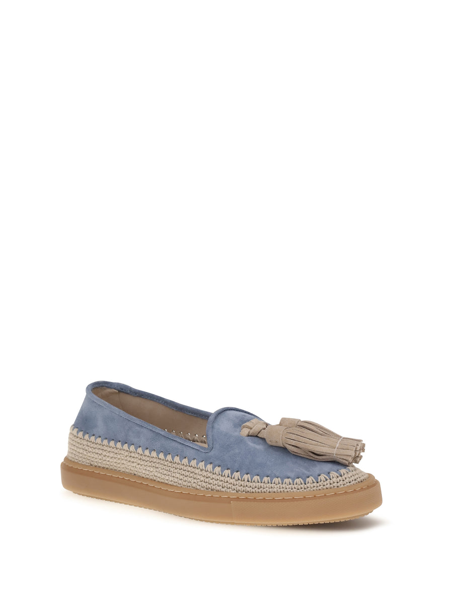Suede Loafers Blue