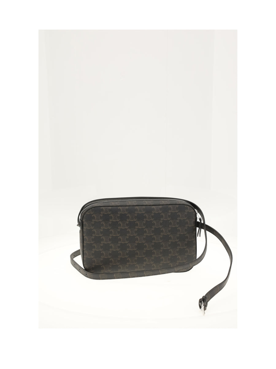 Messenger Bag With Charm Black-Tan Black/tan Pvc Shoulder