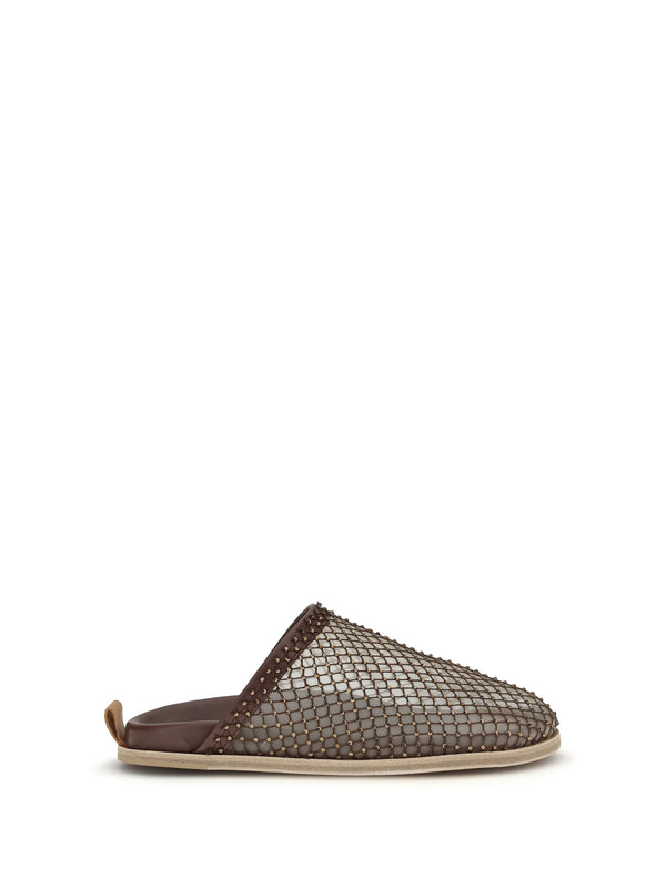Forte_forte 100% Calf Leather Bos Taurus mule in brown