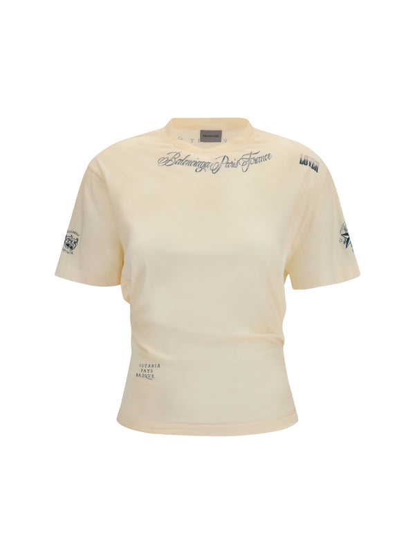 Balenciaga 100% Cotton t-shirt in beige