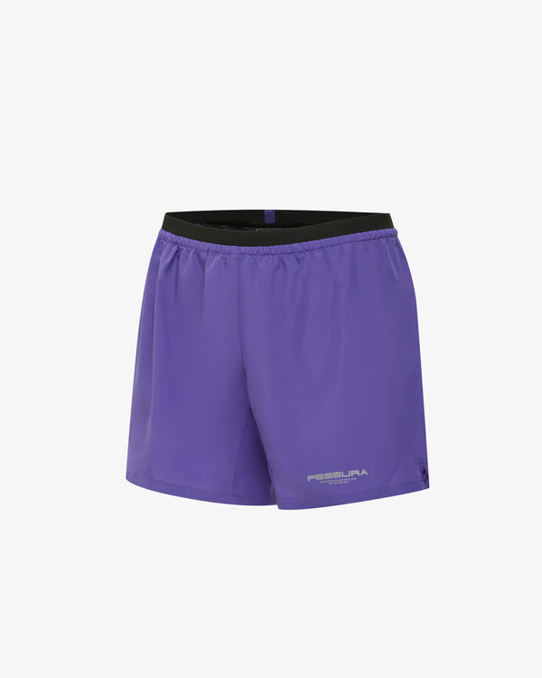 Fessura Italia ultralight synthetic fabric shorts in purple