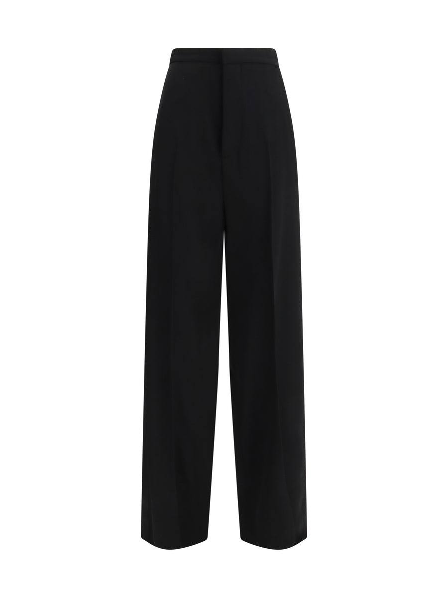 Balenciaga 100% Cotton trousers in black