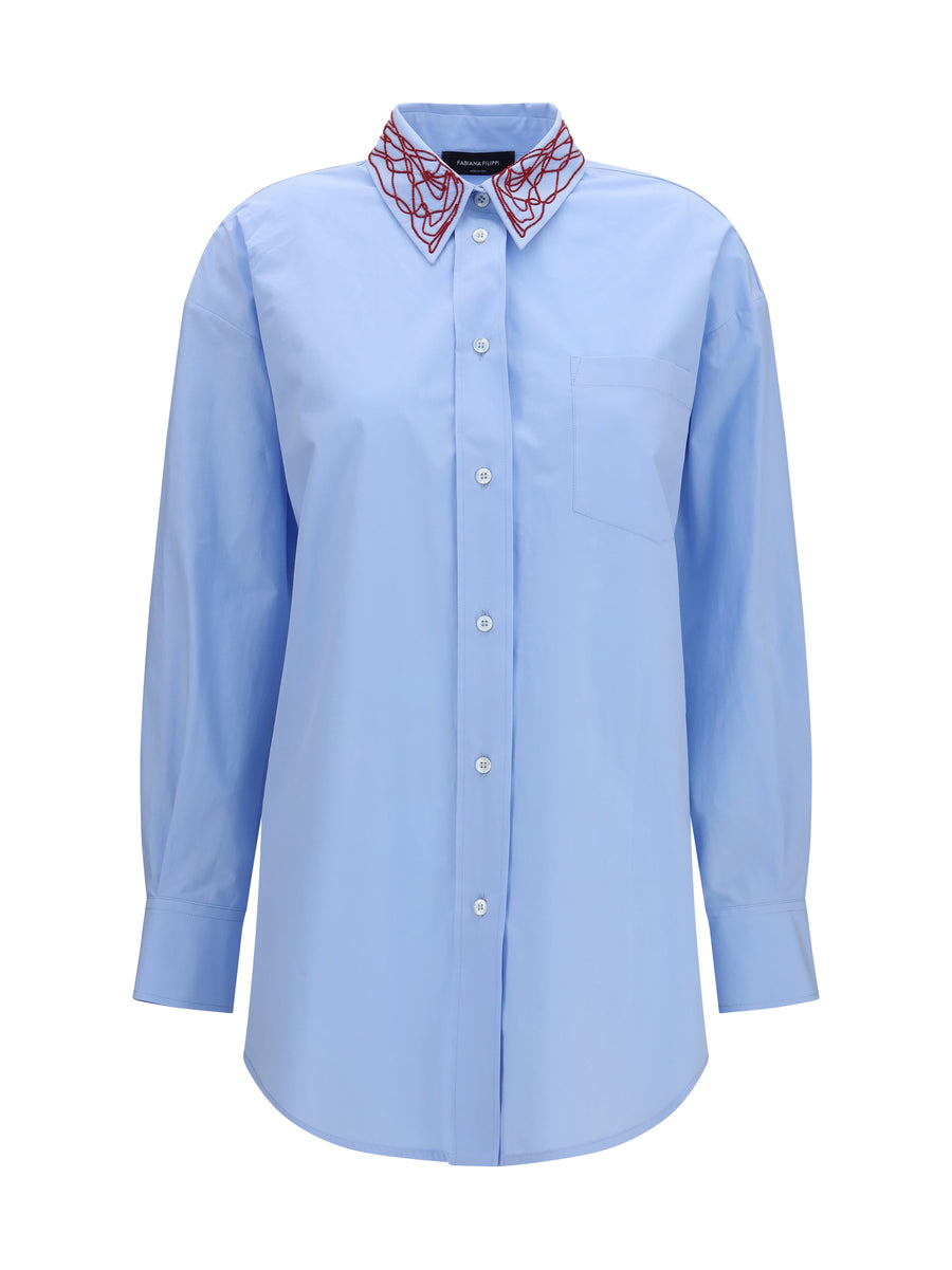 Fabiana Filippi 100% Cotton shirt in blue