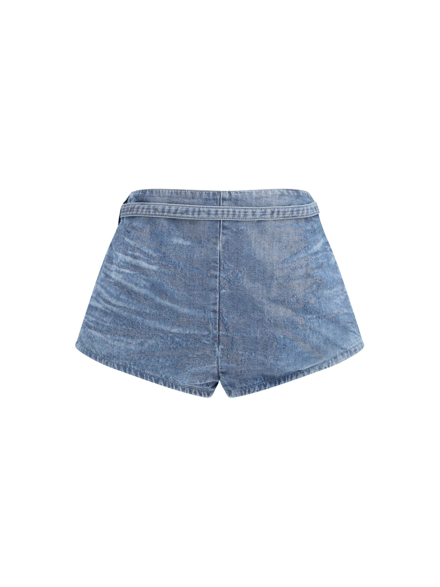Diesel 95% Cotton; 5% Polyester denim shorts in blue