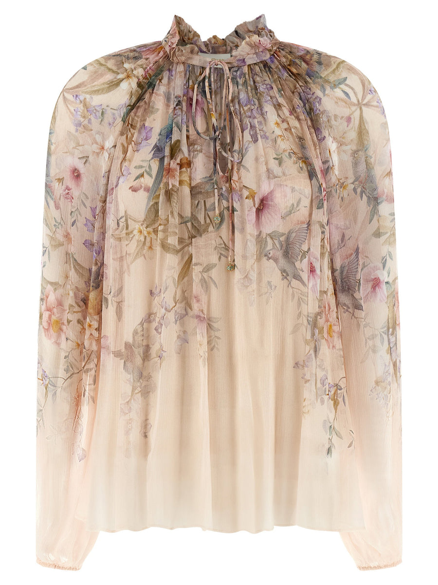 Zimmermann Twisted Romance Blouse — Ivory
