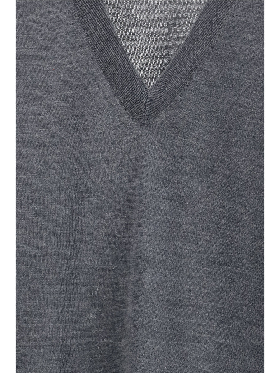 Cashmere Sweater Julio Anthracite Melange (capra Hircus) Trousers