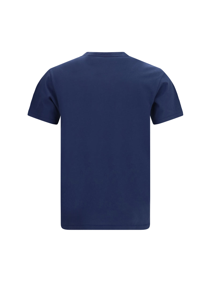 T-Shirt Tulip Blue-Black Blue/black Cotton T-shirts