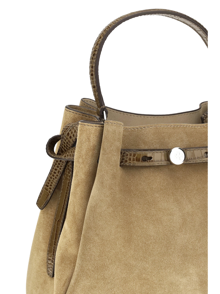 Bucket Bag Romy Suede Stone