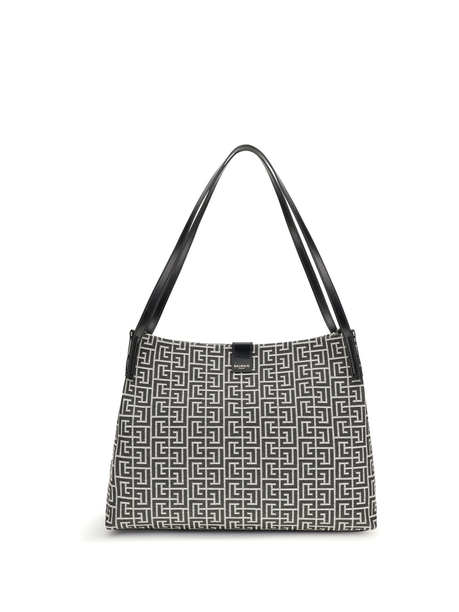 Tote Bag Ivory-Black Ivory/black Cotton Shoulder