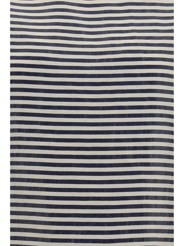 Short-Sleeved T-Shirt Midnight Blue Linen T-shirts & Jerseys