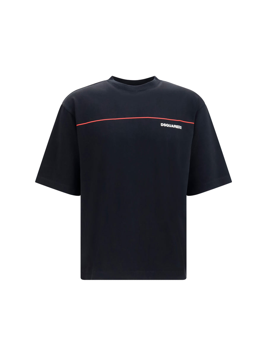T-Shirt Loose-Fit Black Cotton T-shirts