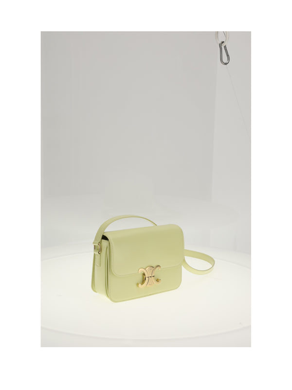 Shoulder Bag Teen Triomphe Citrus Calf Leather