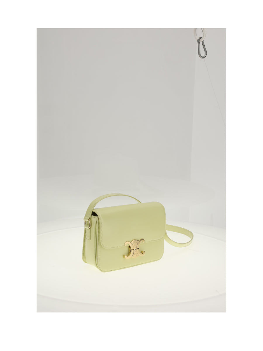 Shoulder Bag Teen Triomphe Citrus Calf Leather