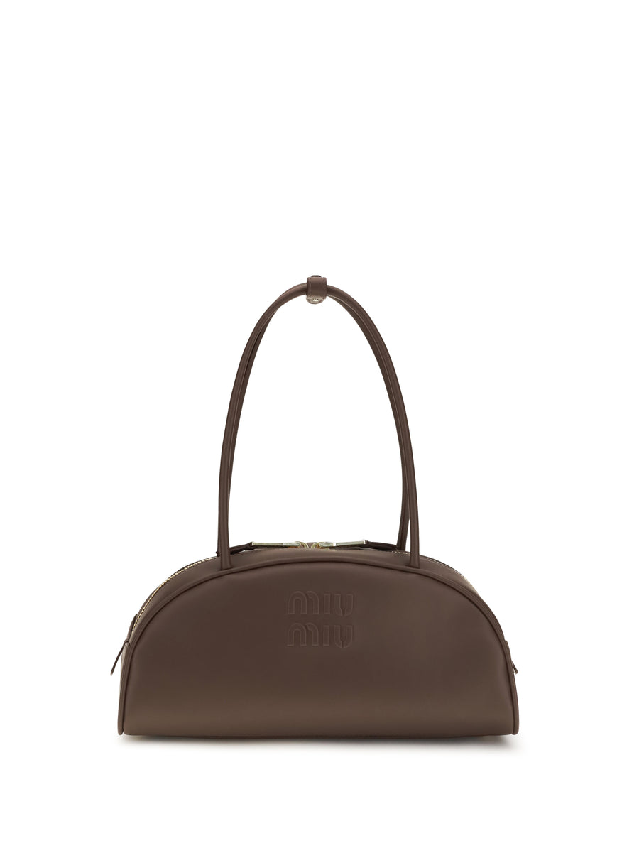 Shoulder Bag Beau Calf Leather Briar Brown