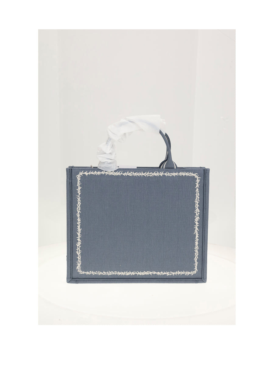Shoulder Bag Shopper M Blue-Multicolour Blue/multicolour Calf Leather; Other Materials