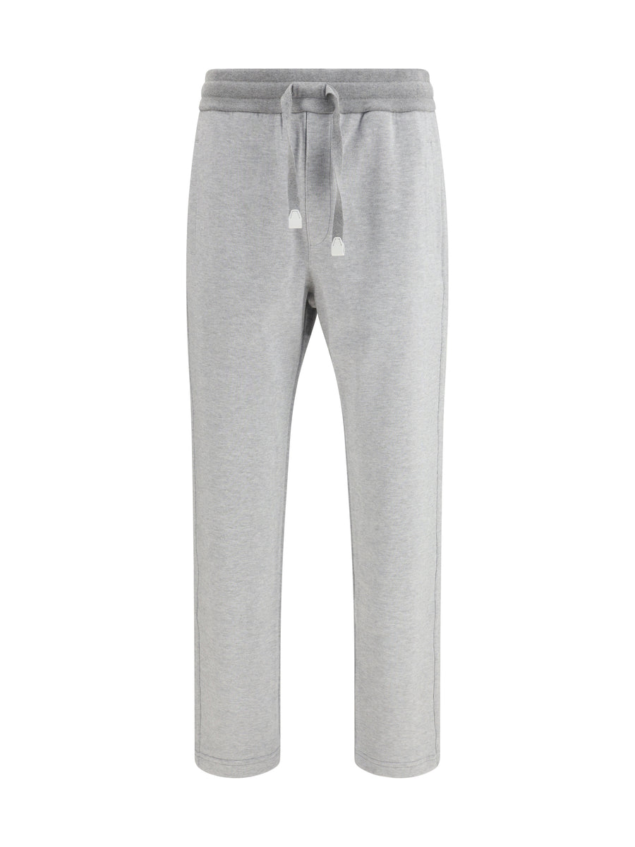 Brioni 100% Cotton joggers in gray