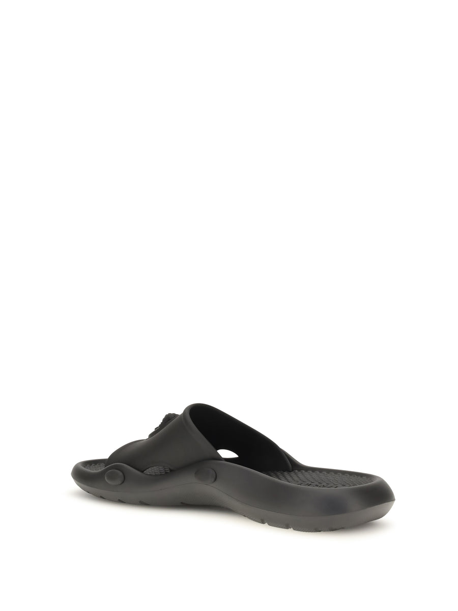 Rubber Slides Nettuno Black Sandal