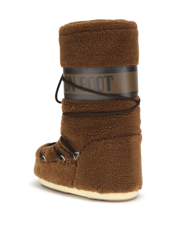 Icon Teddy Boots Brown Upper Acrylic