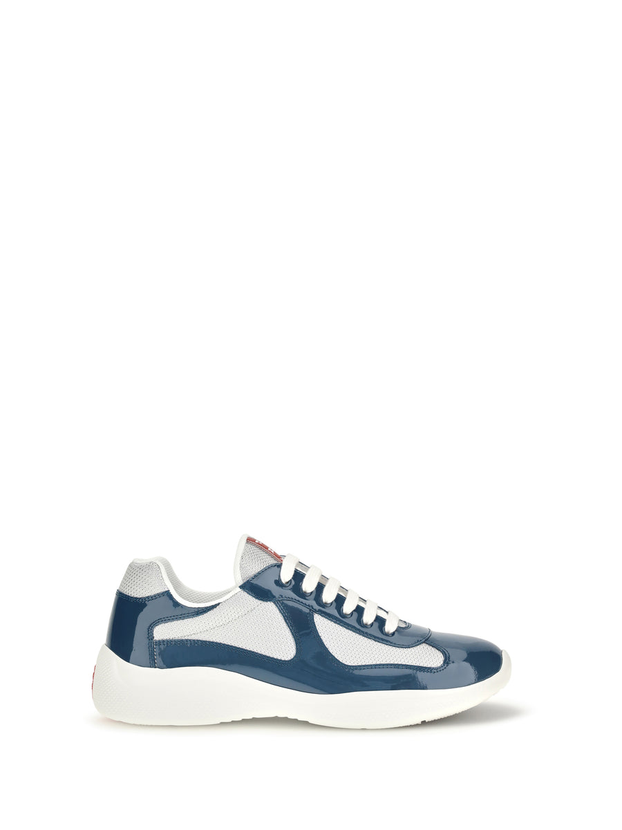 Prada 50% calf leather sneakers in navy