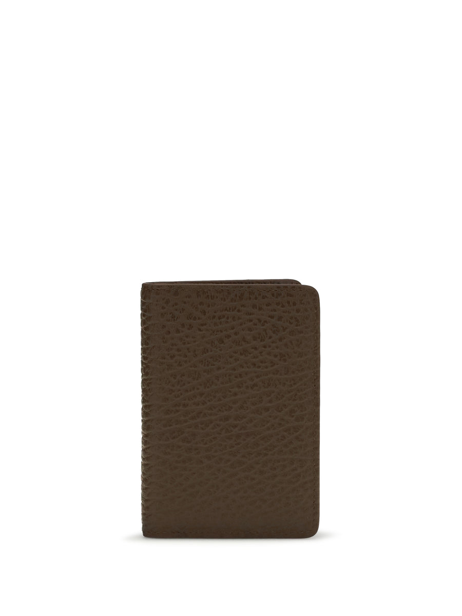 Card Holder Calf Leather Green Umbrellas