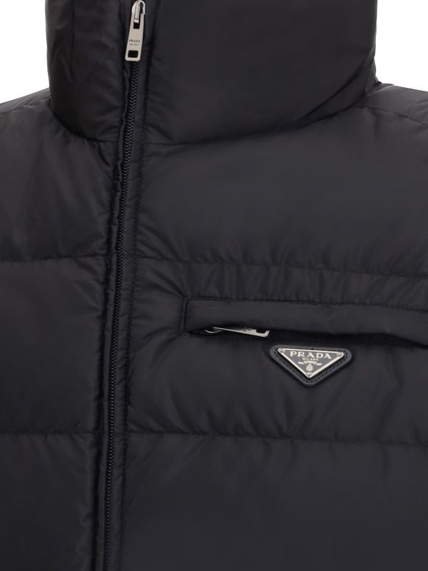 Re-Nylon Down Vest Nero Recycled Polyamide Padded & Jackets