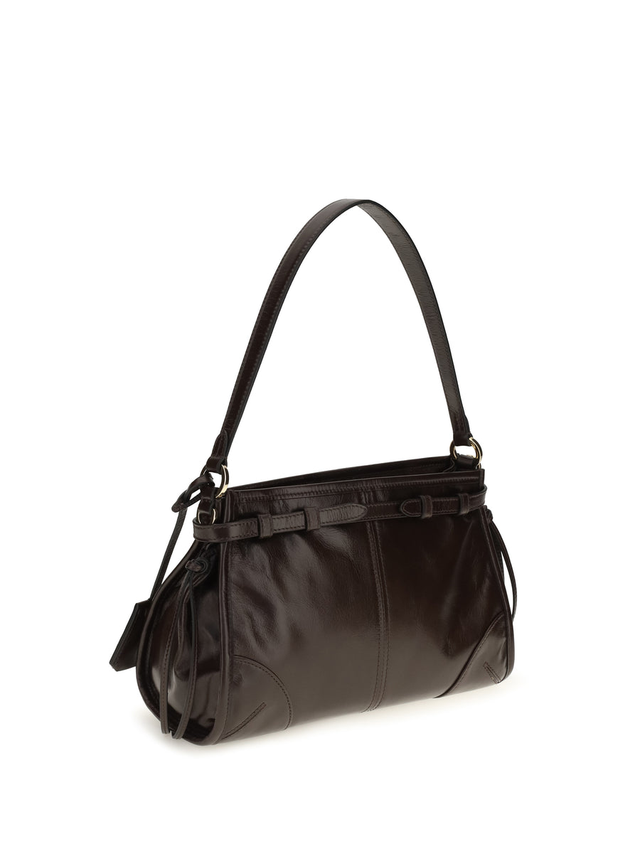 Handbag Bonnie Leather Dark Brown Calf Handbags