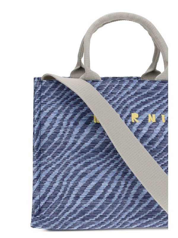 Tote Bag Vivid Blue Fabric Shoulder