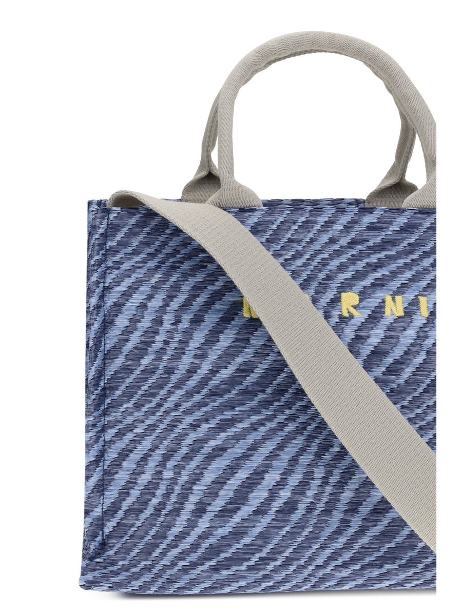 Tote Bag Vivid Blue Fabric Shoulder