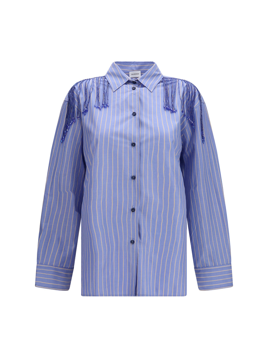 Shirt Miley Light Blue-Saffron Blue/saffron Cotton