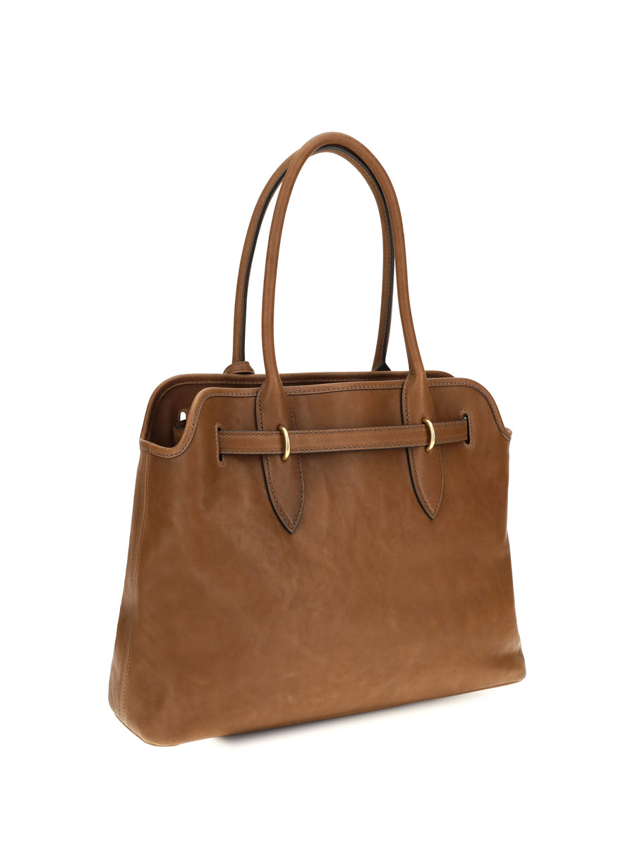 Shoulder Bag Oak Calf Leather
