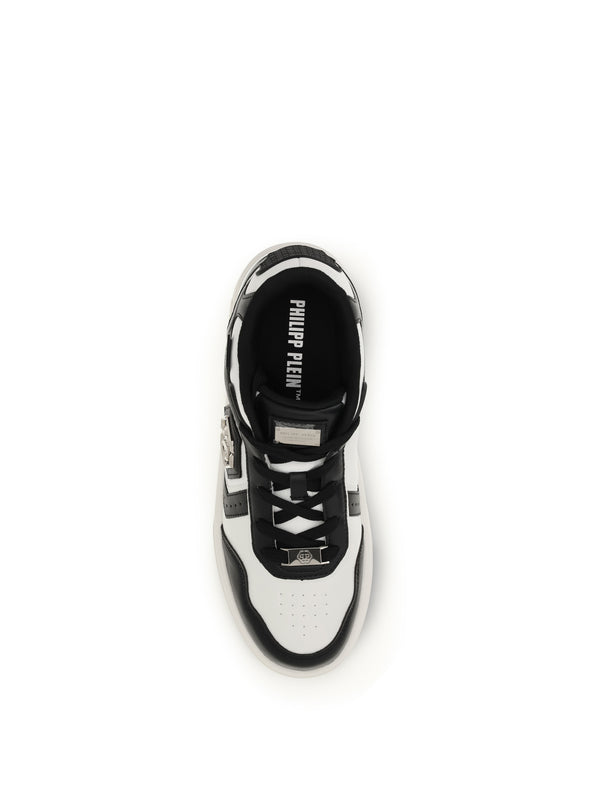 Sneakers Sk8r Calf Leather White-Black White/black Upper Trainers