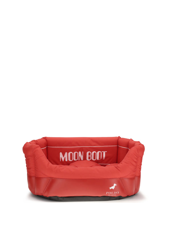 Poldo Couture X Moon Boot Sofa Red Polyamide Extras