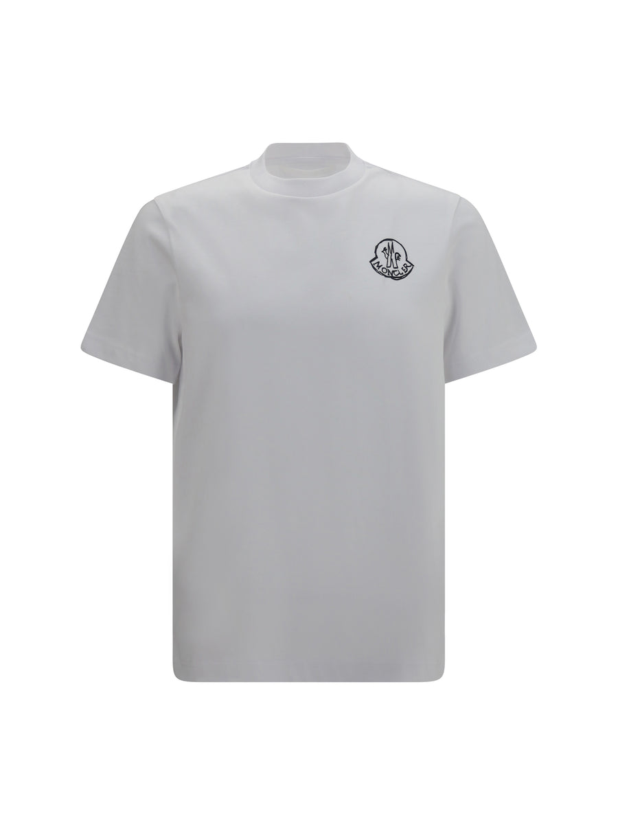 Moncler 100% Cotton t-shirt in white