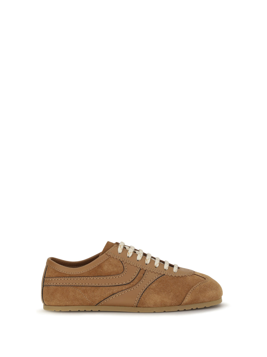 Sneakers Tan Suede Trainers