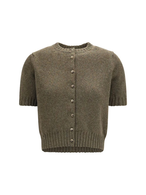 Khaite 100% Cashmere cardigan in green