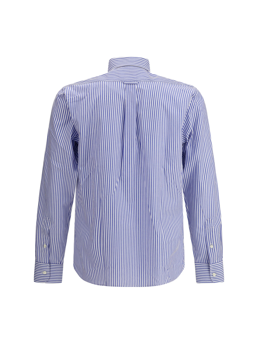Shirt Striped Cotton Blue