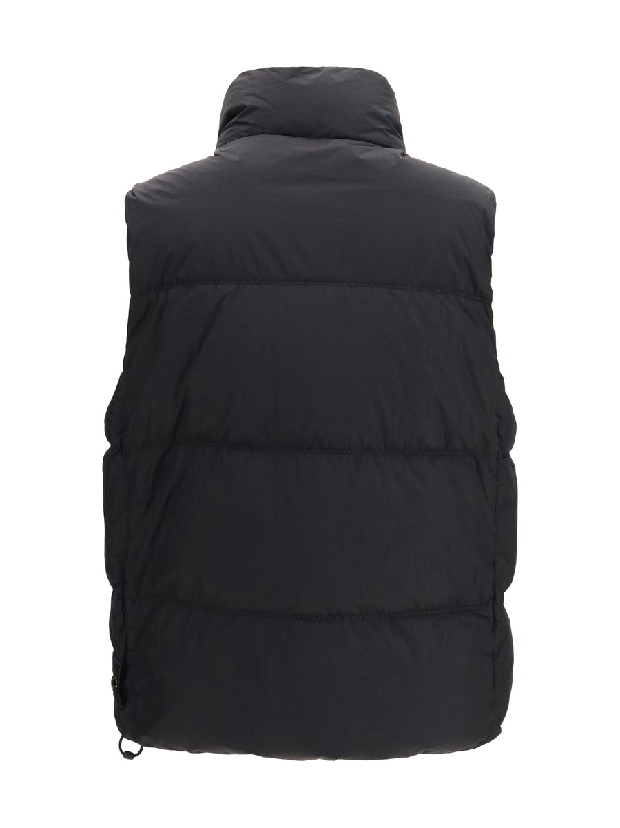 Padded Vest Crinkle Reps Ny Black Blazers