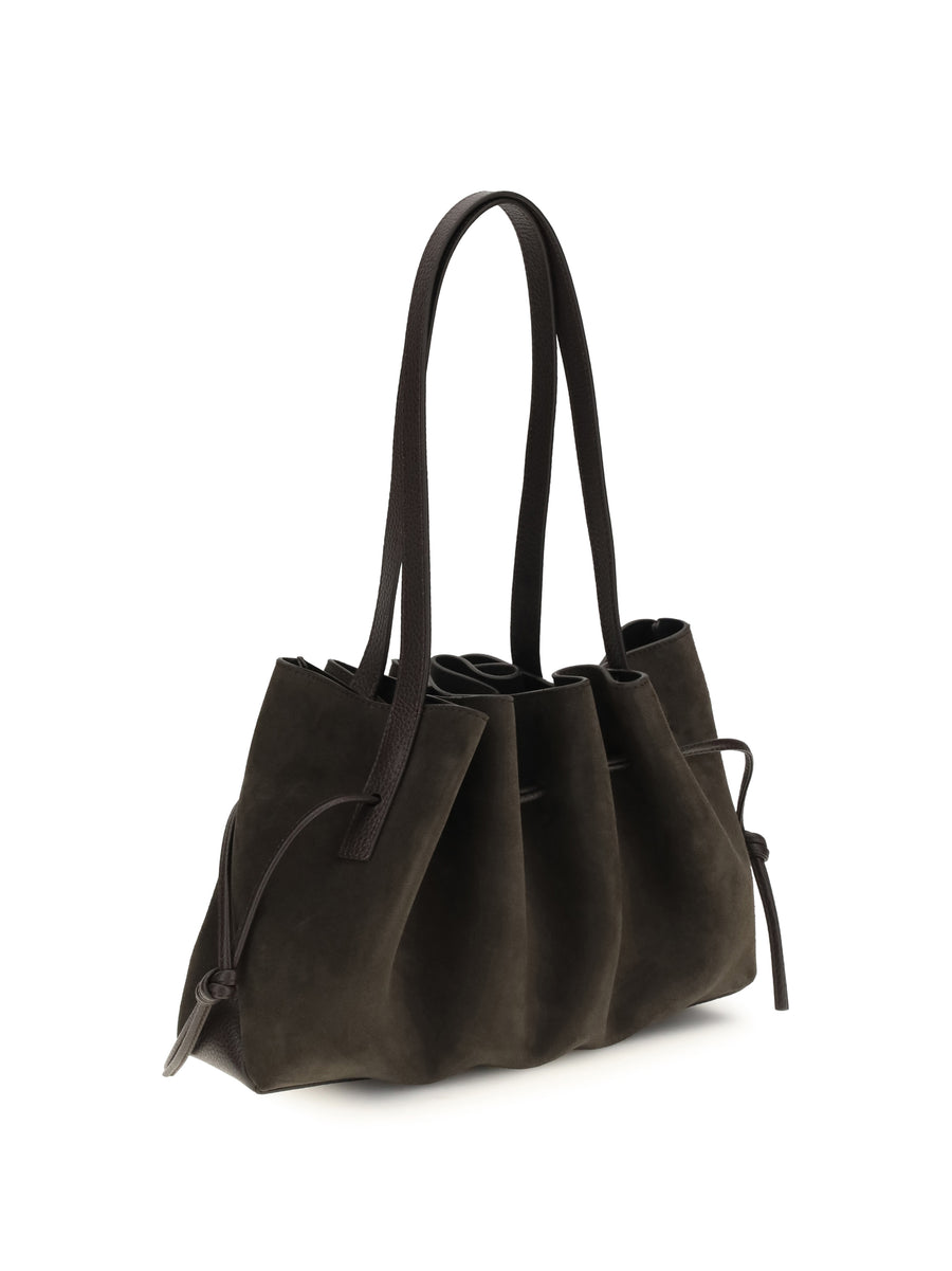 Shoulder Bag Scallop Ganache Calf Leather