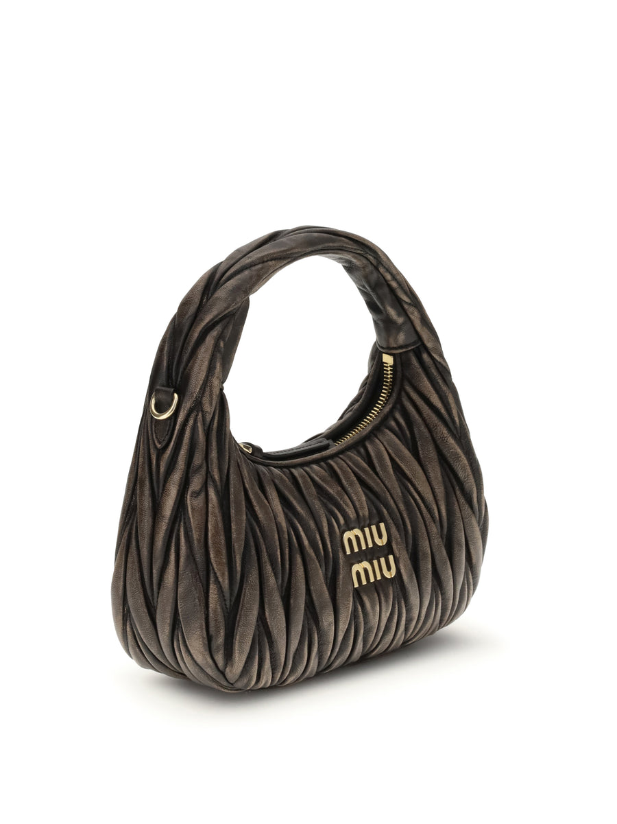 Shoulder Bag Wander Quilted Leather Brown Lamb