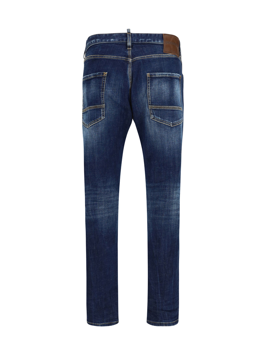 Jeans Teddy Mini Navy Blue Cotton