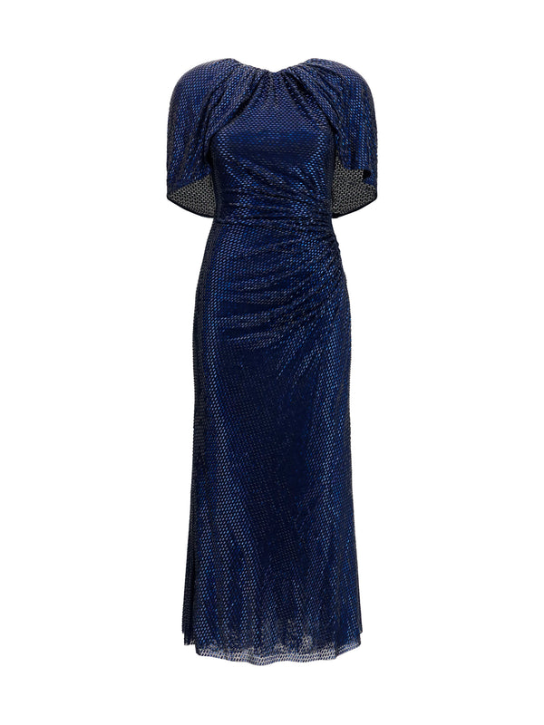 Self-Portrait 95% Polyester dress in navy