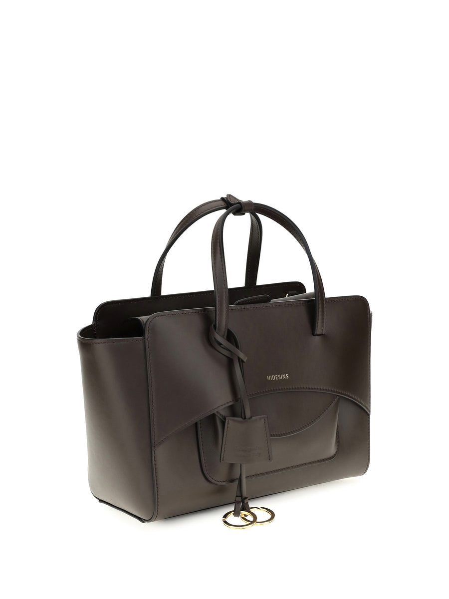 Shoulder Bag Flap M Dark Brown Calf Leather