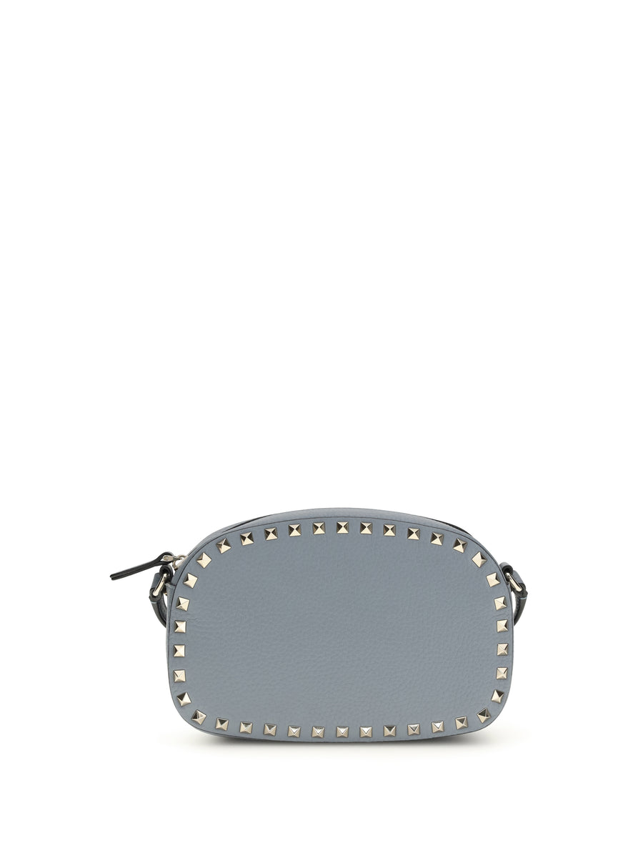 Valentino Garavani 100% CALF LEATHER BOS TAURUS shoulder bag in gray